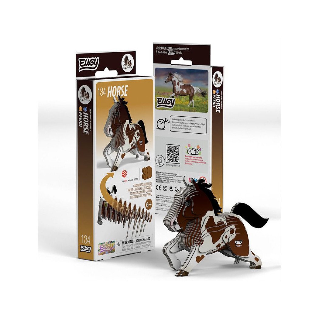 Koń - Eko Układanka 3D - Eugy