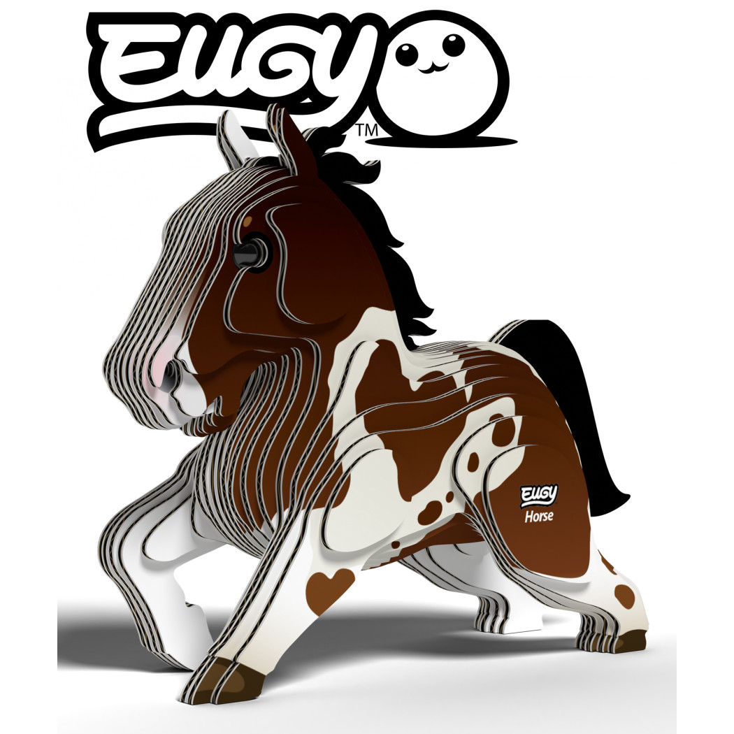 Koń - Eko Układanka 3D - Eugy
