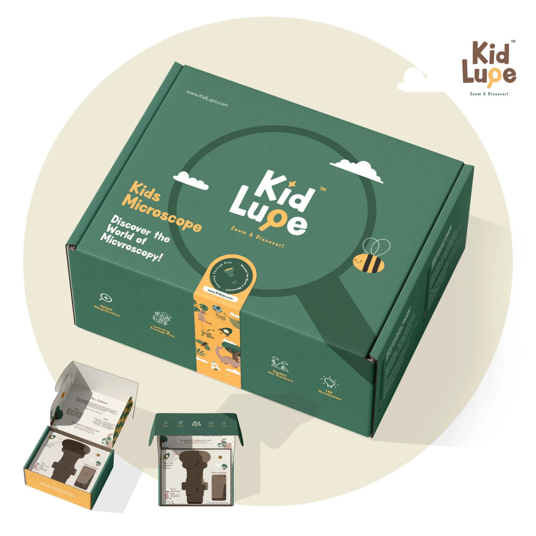 Pastelowo Różowy Mikroskop Dziecięcy - Zabawka Edukacyjna - KidLupe