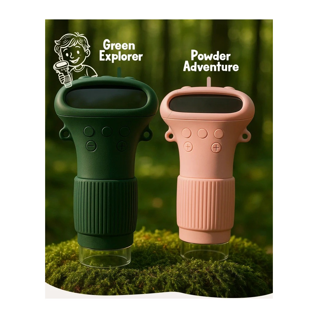 Pastelowo Różowy Mikroskop Dziecięcy - Zabawka Edukacyjna - KidLupe