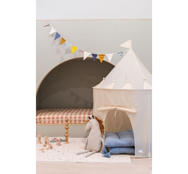 Beżowy Namiot dla Dzieci - Ciche Miejsce do Zabawy i Odpoczynku - Recycled Beige - 3 Sprouts