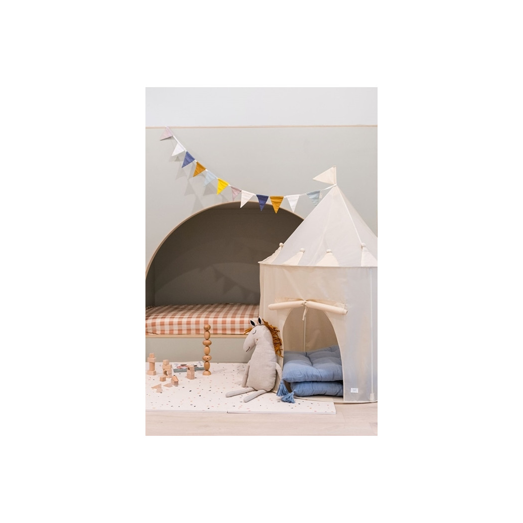 Beżowy Namiot dla Dzieci - Ciche Miejsce do Zabawy i Odpoczynku - Recycled Beige - 3 Sprouts