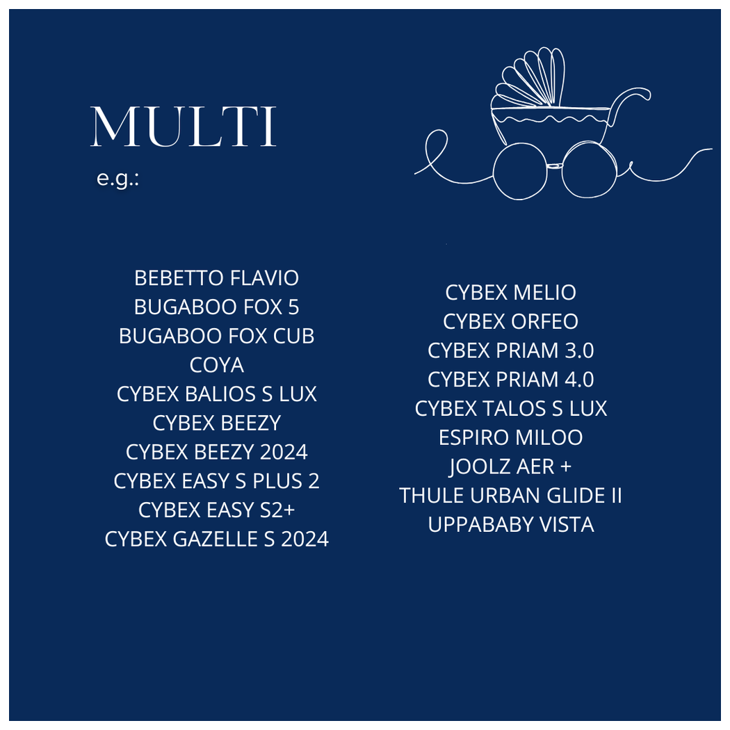 Teddy Bear Latte - Multi Wkładka do Wózka - Stroller Pad - La Millou