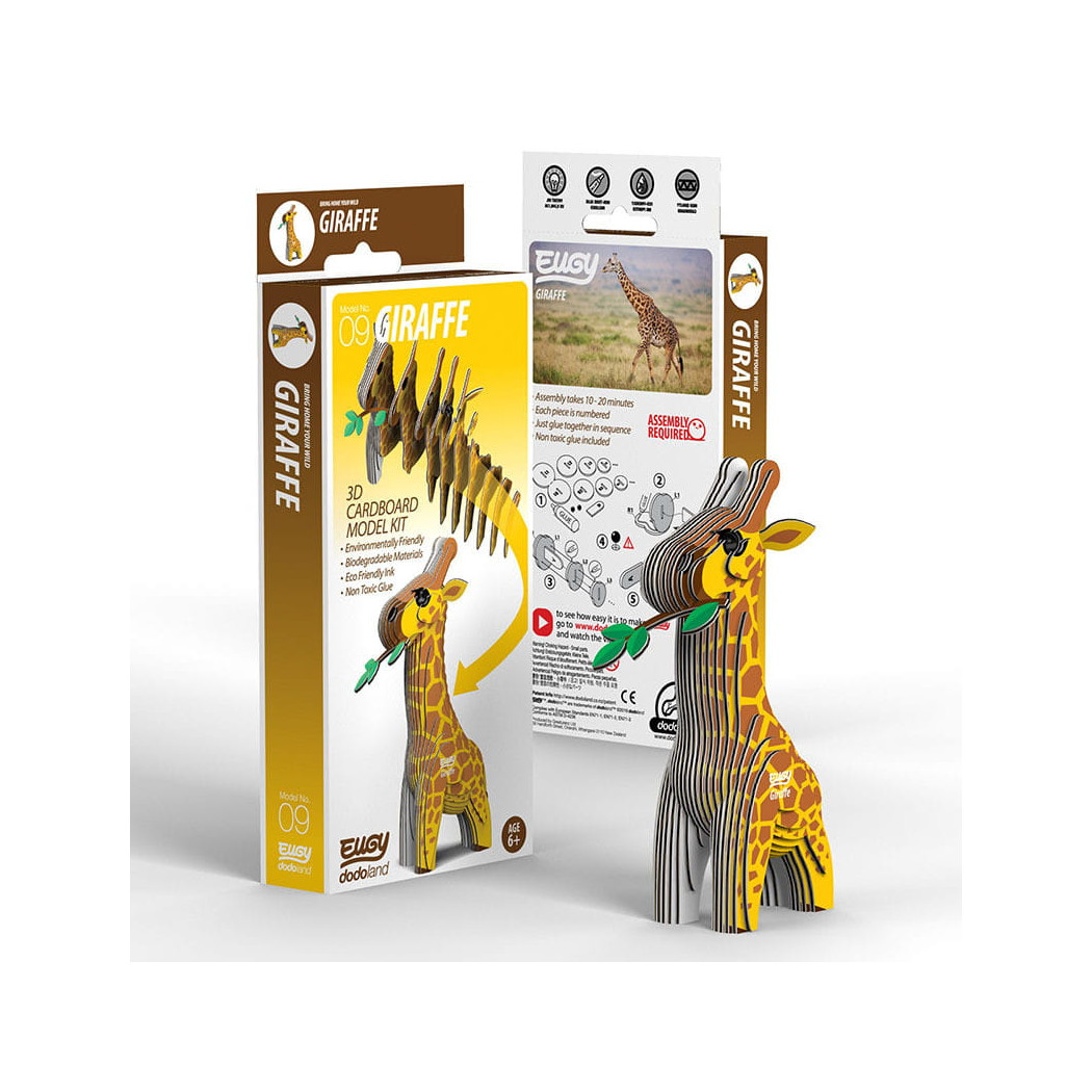 Żyrafa - Eko Układanka 3D - Eugy