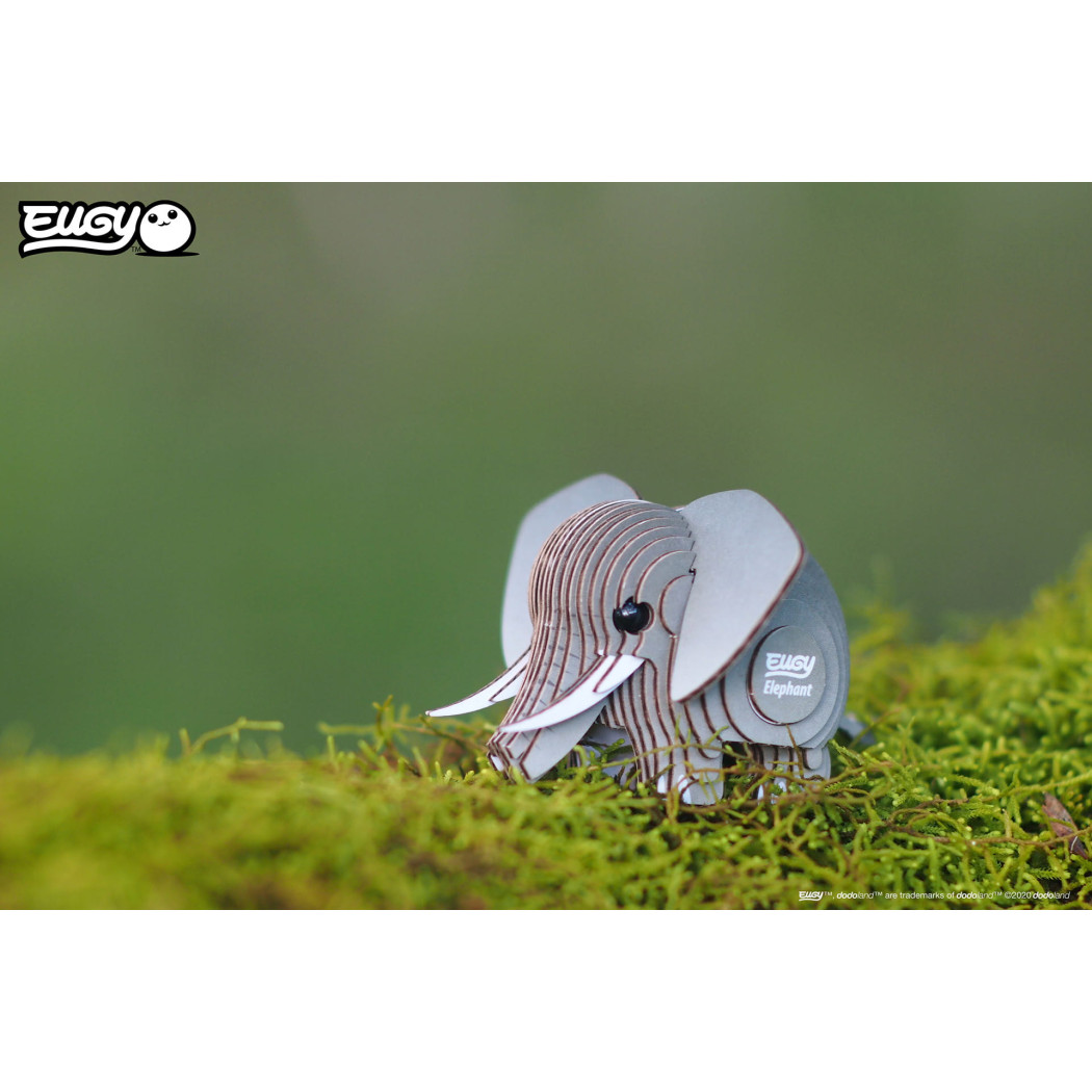 Słoń - Eko Układanka 3D - Eugy