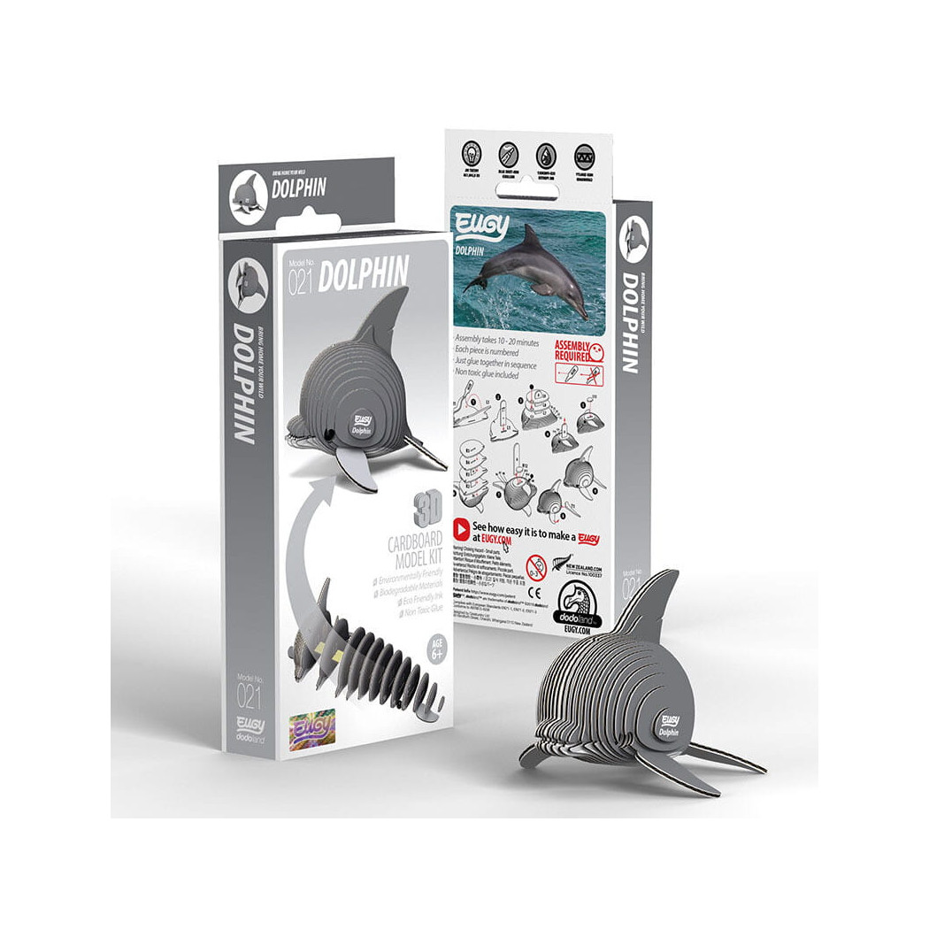 Delfin - Eko Układanka 3D - Eugy