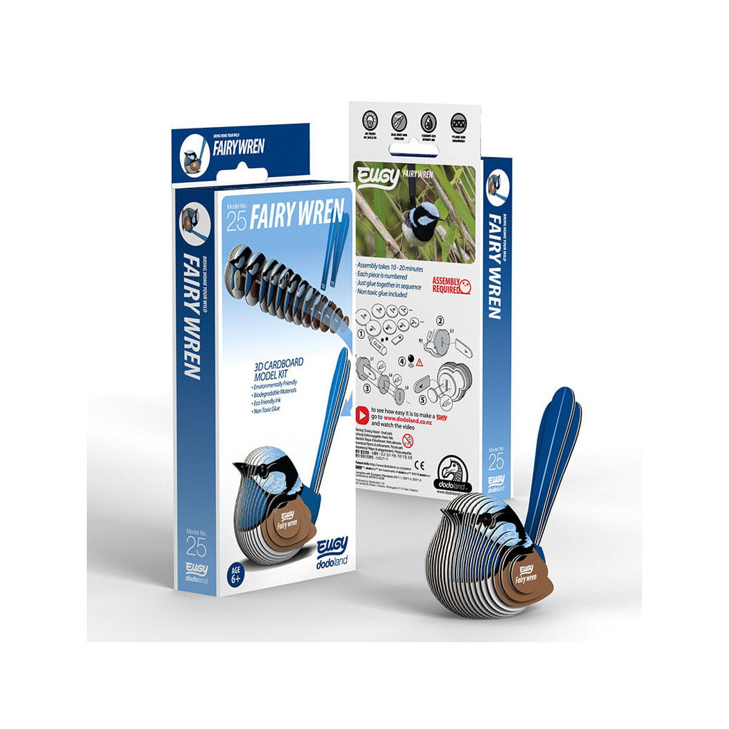 Ptaszek Strzyżyk - Eko Układanka 3D - Eugy