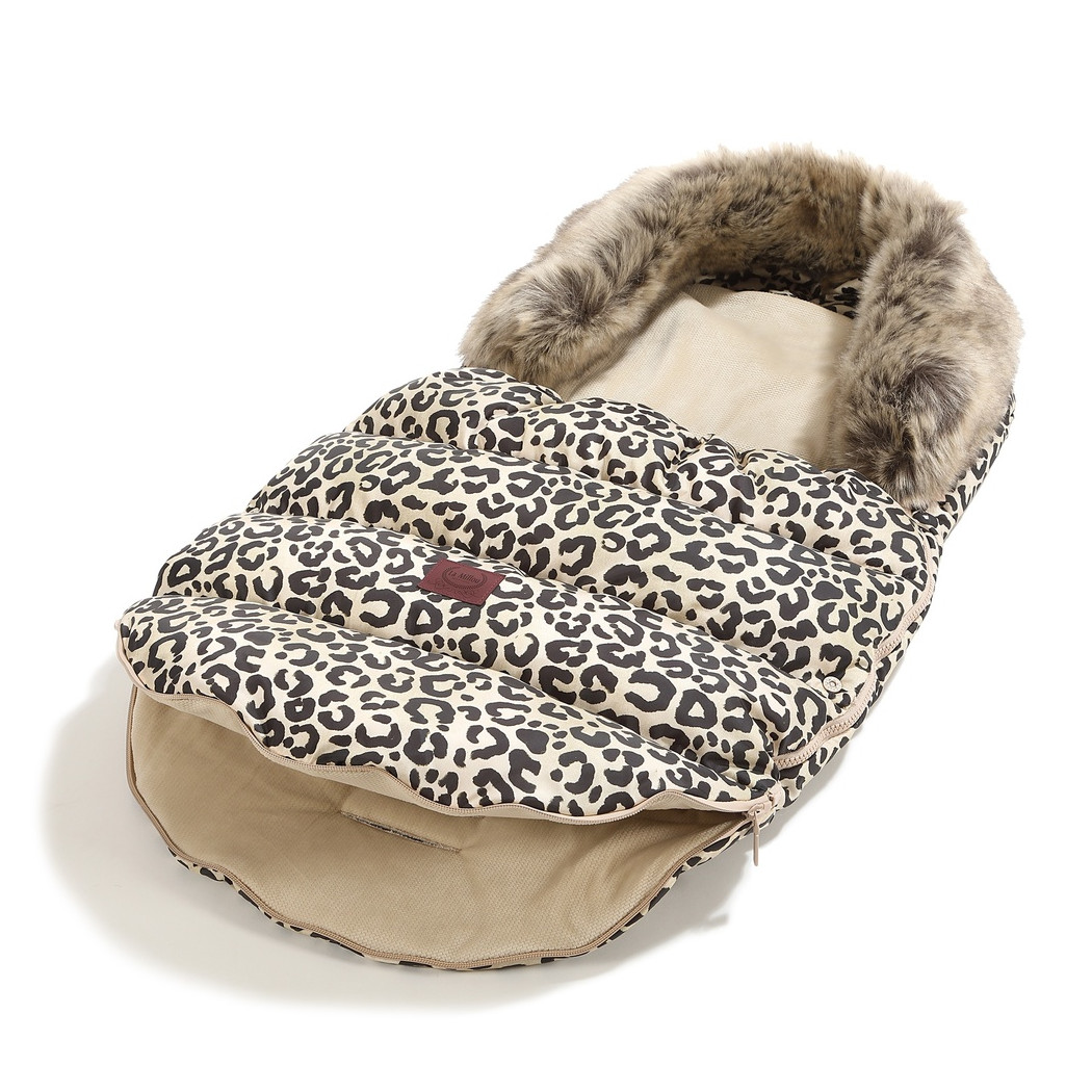 Śpiwór Combo Multi - Leopard Cream - Śpiworek Modułowy - by Magdalena Lamparska - La Millou