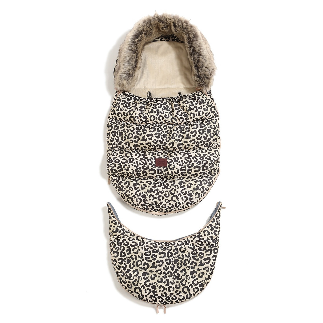 Śpiwór Combo Multi - Leopard Cream - Śpiworek Modułowy - by Magdalena Lamparska - La Millou
