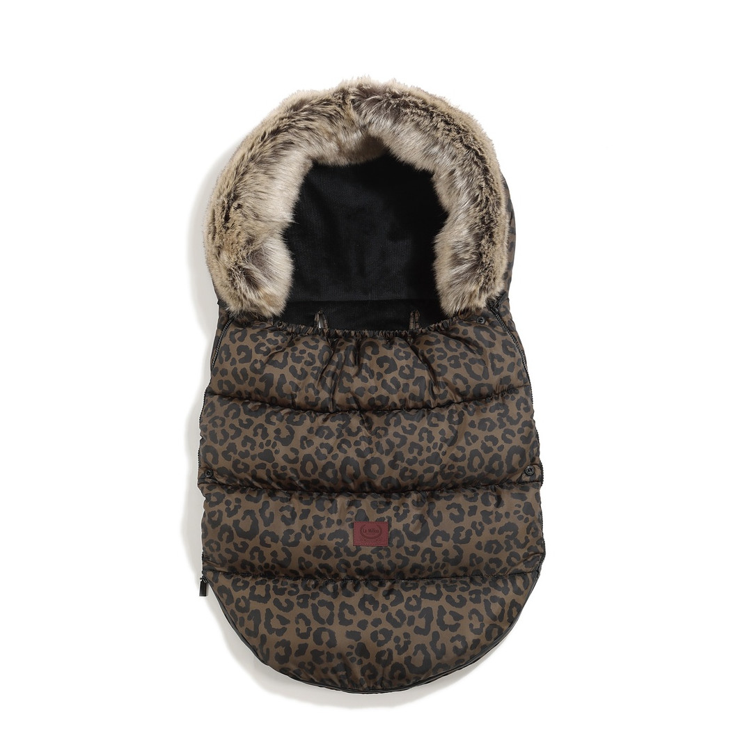 Śpiwór Combo Multi - Leopard Choco - Śpiworek Modułowy - by Magdalena Lamparska - La Millou