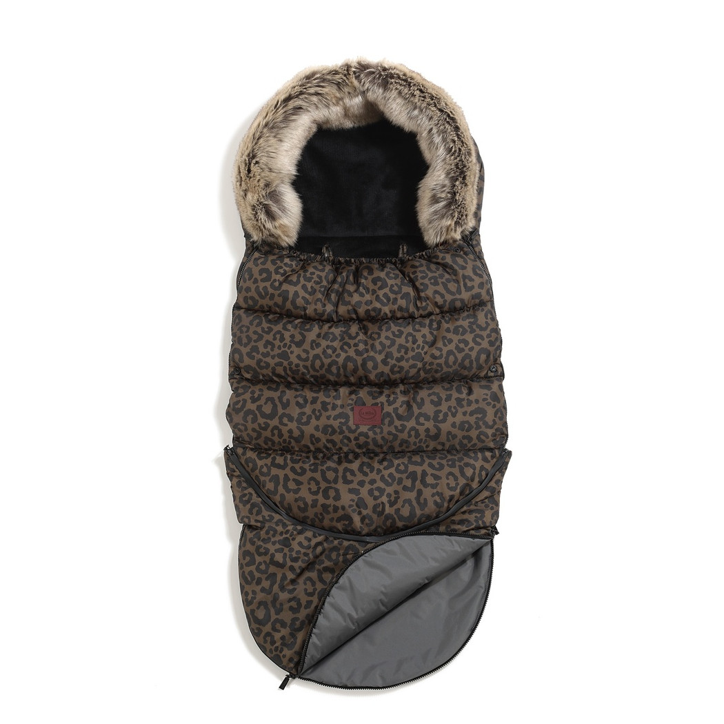 Śpiwór Combo Multi - Leopard Choco - Śpiworek Modułowy - by Magdalena Lamparska - La Millou