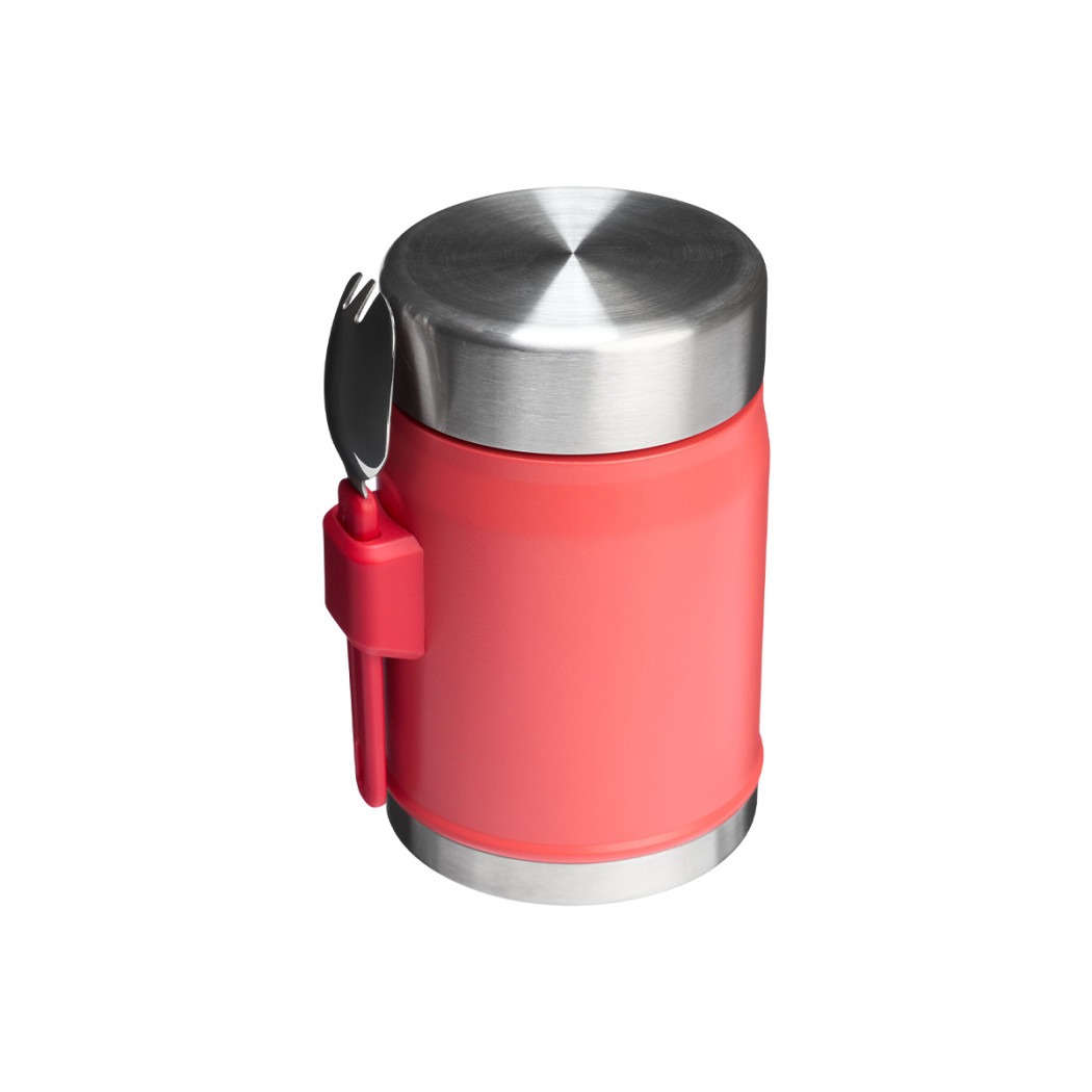 Hot Coral Termos 0.4L - Termos Obiadowy z Łyżkowidelcem Spork - Stanley