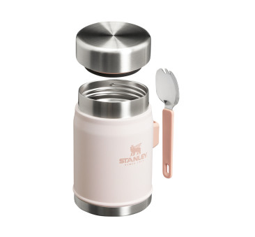 Rose Quartz Termos 0.4L - Termos Obiadowy z Łyżkowidelcem Spork - Stanley