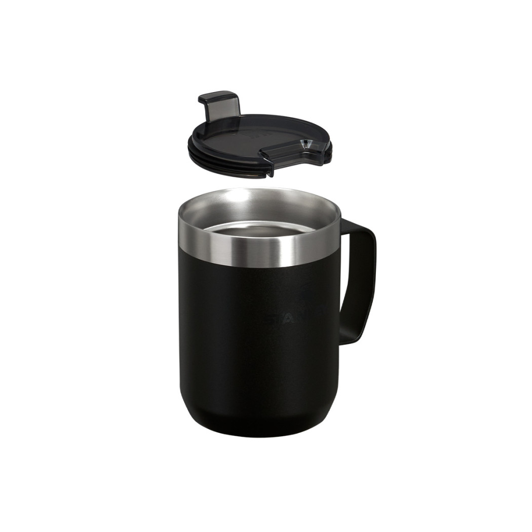 Czarny 0.23L - Kempingowy Kubek z Uchem - Camp Mug Black 2.0 - Stanley