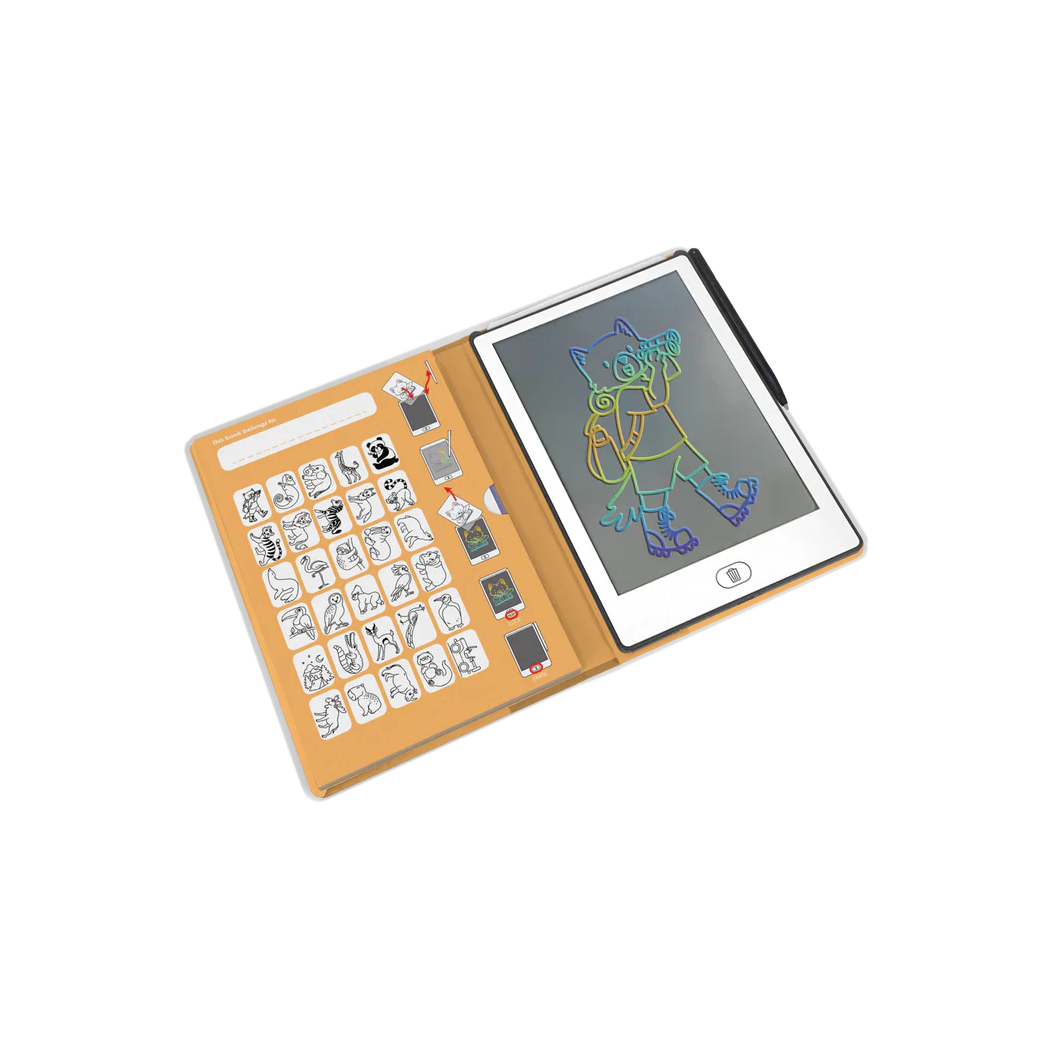 Zwierzątka - Tablet do Nauki Rysowania dla Dzieci - Mini Tablet Rysunkowy - Animals - KIDYWOLF