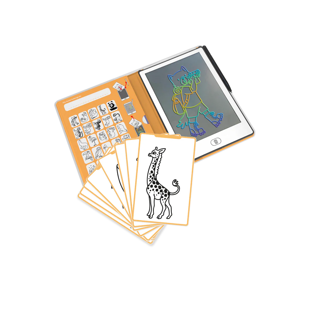 Zwierzątka - Tablet do Nauki Rysowania dla Dzieci - Mini Tablet Rysunkowy - Animals - KIDYWOLF