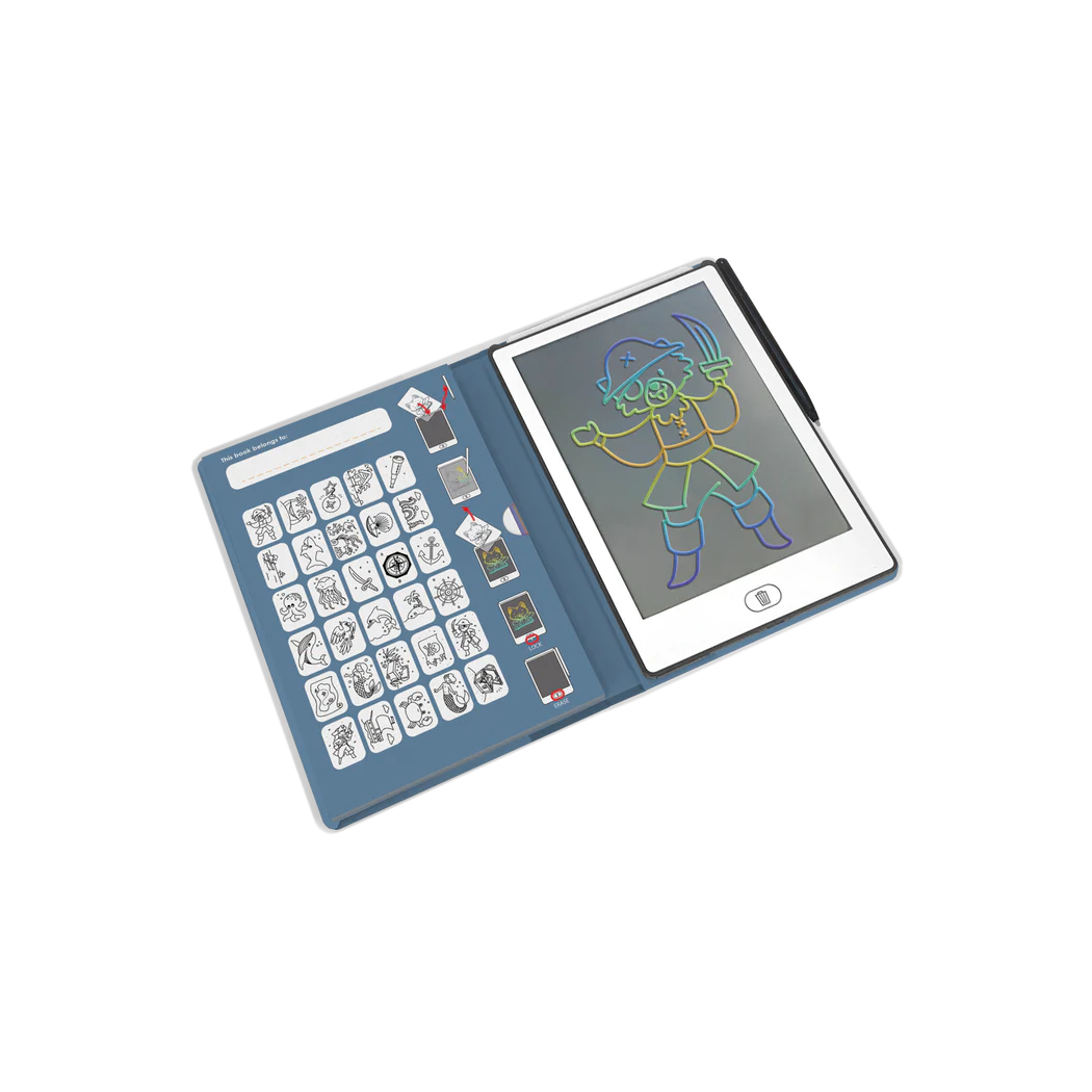 Ocean i Piraci - Tablet do Nauki Rysowania dla Dzieci - Mini Tablet Rysunkowy - Ocean and Pirates - KIDYWOLF