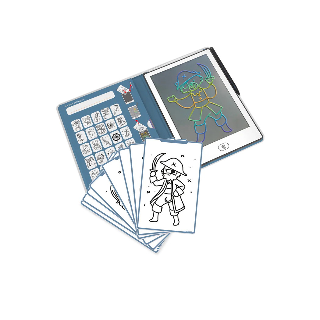 Ocean i Piraci - Tablet do Nauki Rysowania dla Dzieci - Mini Tablet Rysunkowy - Ocean and Pirates - KIDYWOLF