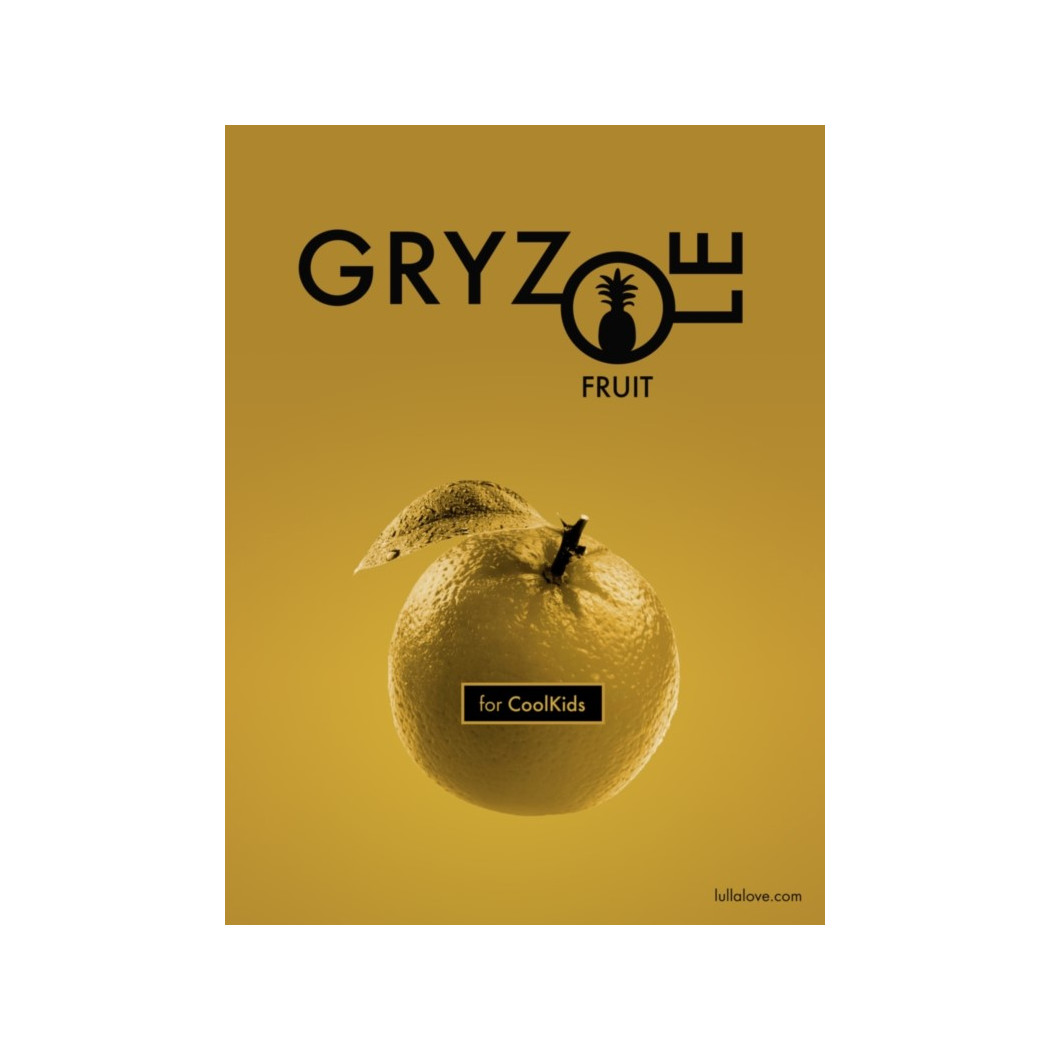 Gryzole - pomarańcza - drewniany gryzak - LullaLove