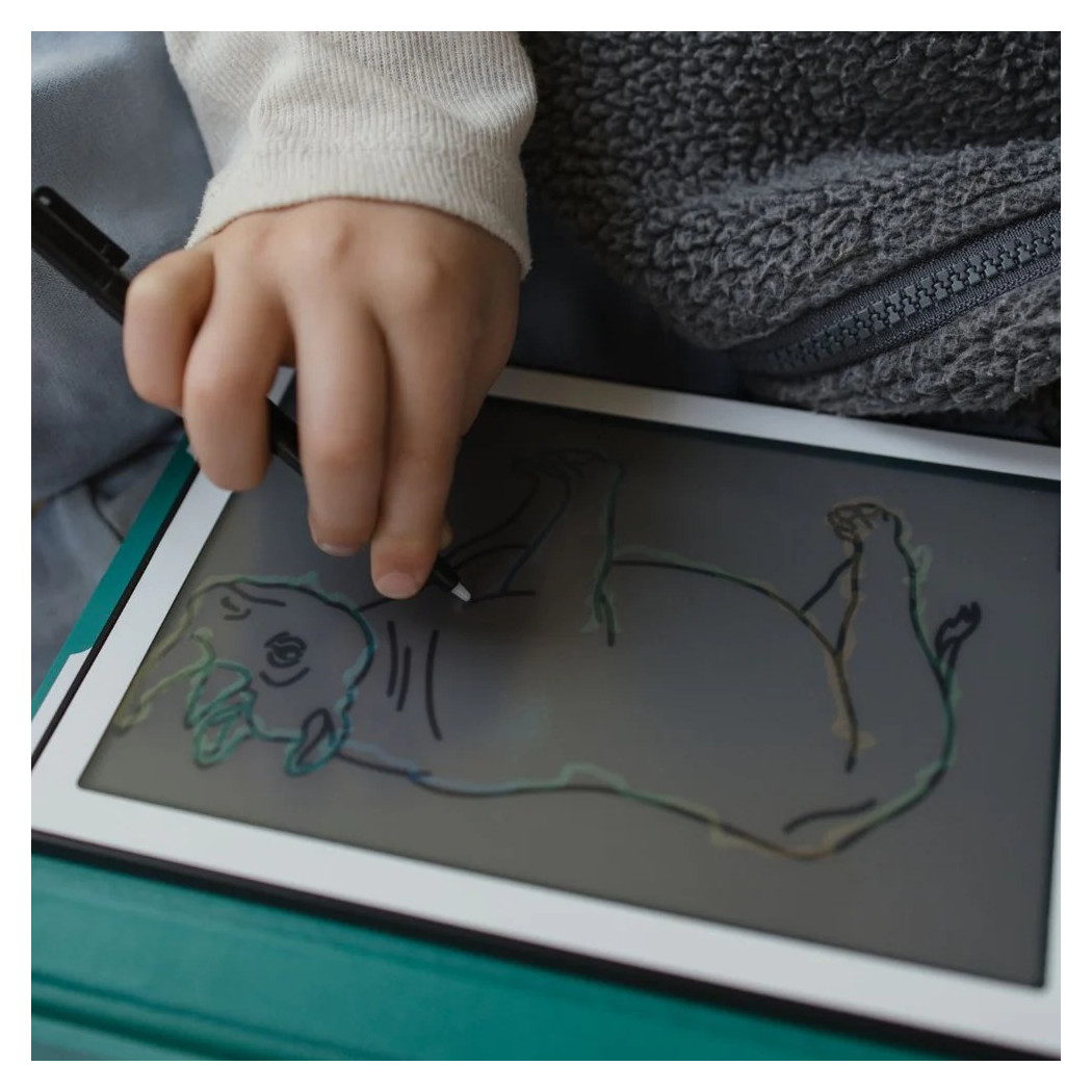 Zwierzęta Dookoła Świata - Tablet do Nauki Rysowania dla Dzieci - Mini Tablet Rysunkowy - KIDYWOLF