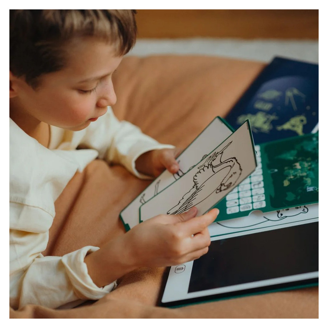 Zwierzęta Dookoła Świata - Tablet do Nauki Rysowania dla Dzieci - Mini Tablet Rysunkowy - KIDYWOLF