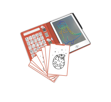 Dinozaury - Tablet do Nauki Rysowania dla Dzieci - Mini Tablet Rysunkowy - Dinosaurs - KIDYWOLF