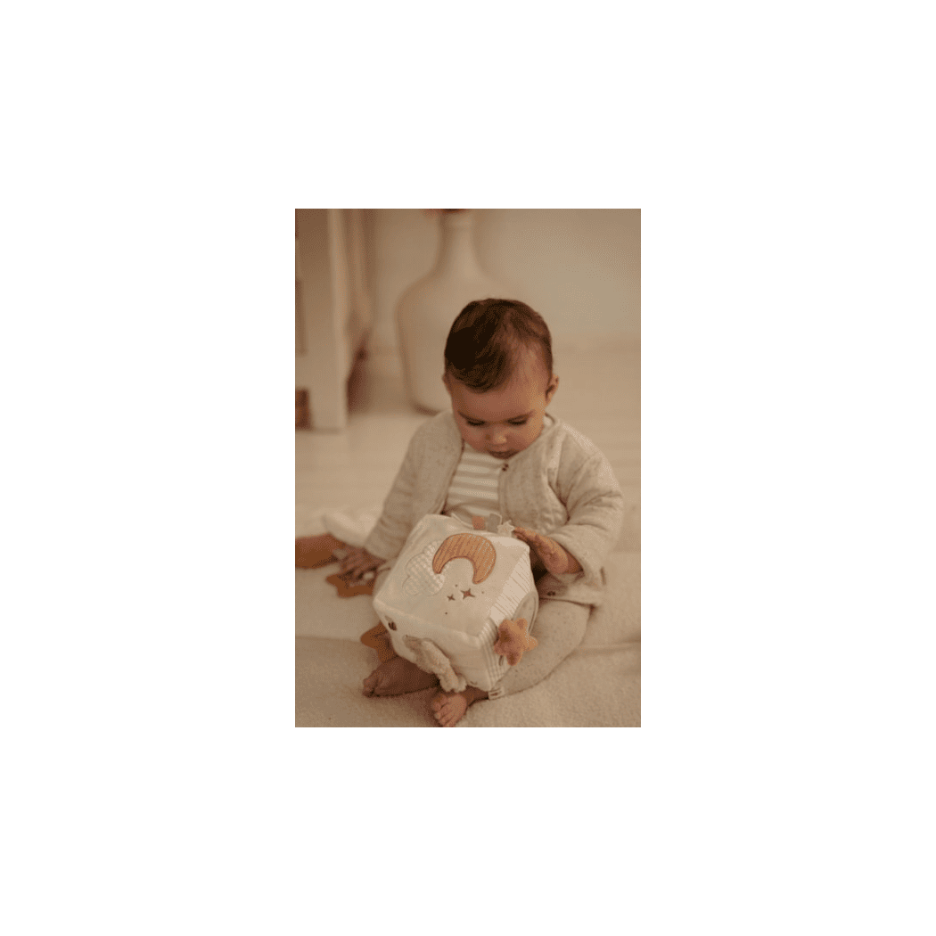 Pluszowa Miękka Kostka Aktywizująca Gąska - Newborn Naturals - Little Dutch