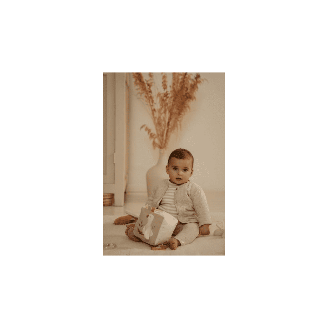 Pluszowa Miękka Kostka Aktywizująca Gąska - Newborn Naturals - Little Dutch