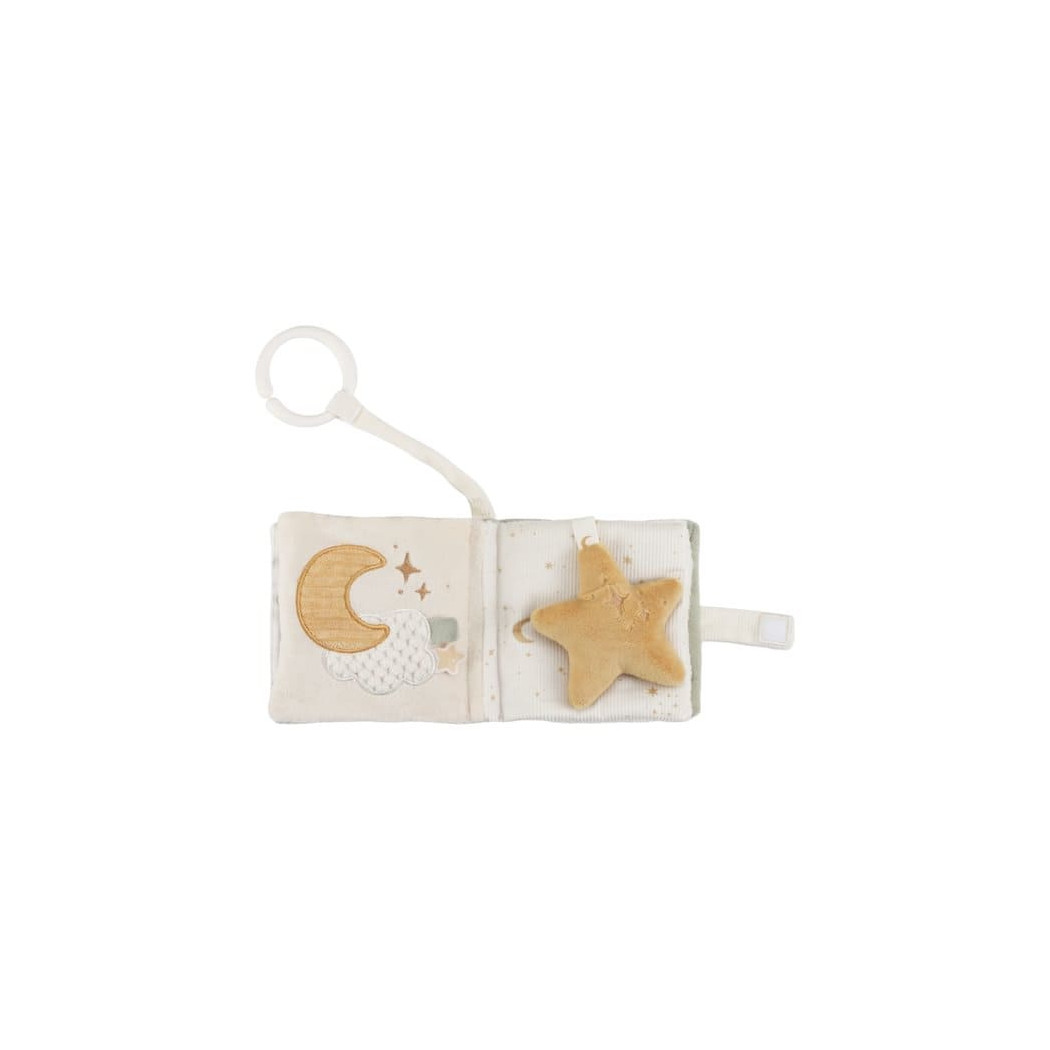 Książeczka Aktywizująca Newborn Naturals - Mięciutka Sensoryczna z Gryzakiem - Little Dutch