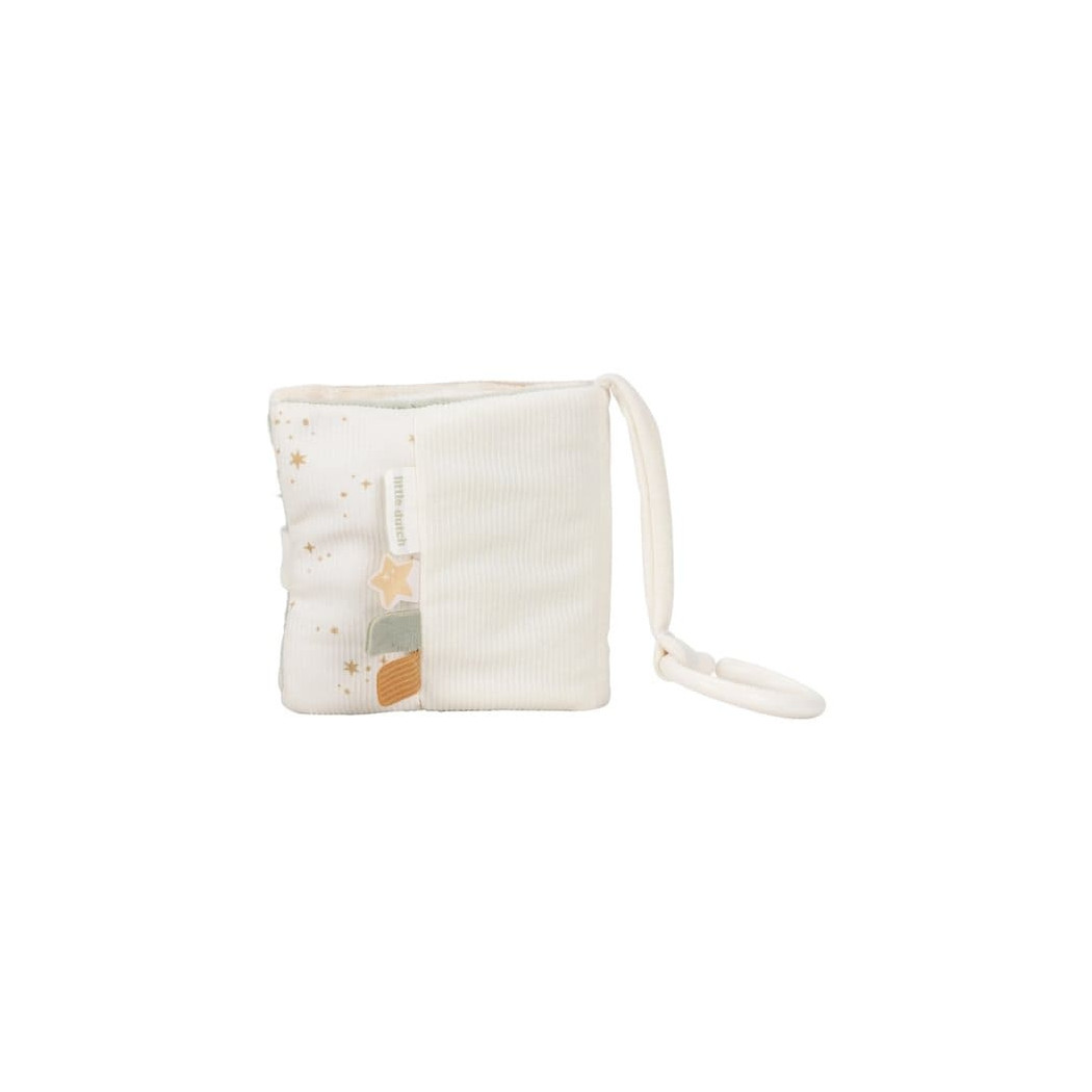 Książeczka Aktywizująca Newborn Naturals - Mięciutka Sensoryczna z Gryzakiem - Little Dutch