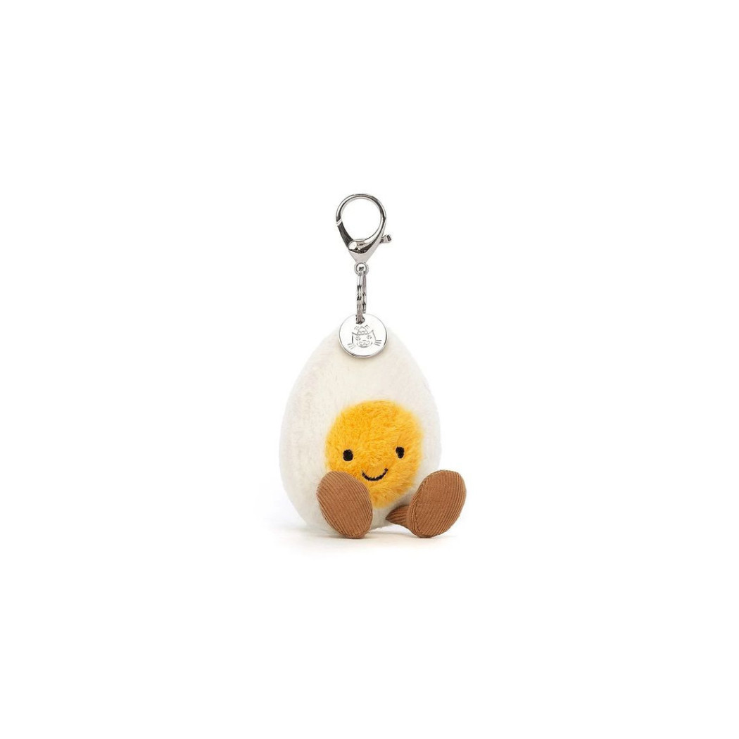 Breloczek Jajko ze Szczęśliwą Minką - Pluszowa Zabawka 18 cm - Maskotka Przytulanka Brelok - JellyCat