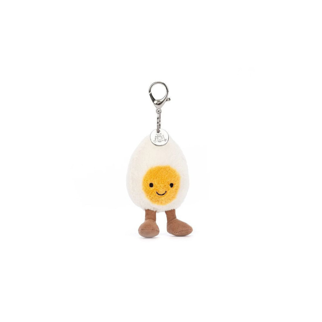 Breloczek Jajko ze Szczęśliwą Minką - Pluszowa Zabawka 18 cm - Maskotka Przytulanka Brelok - JellyCat