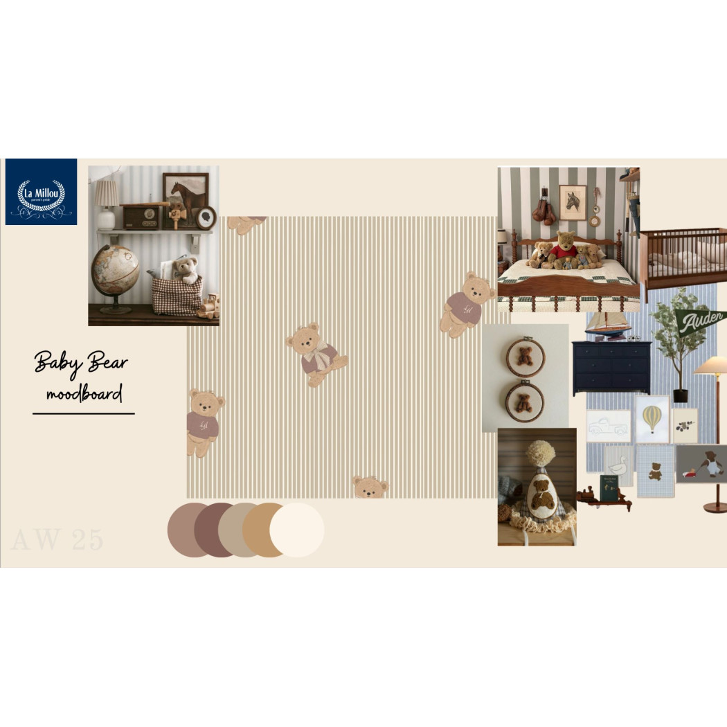 Kura Babci Dany - Baby Bear - Velvet Collection Mocca - La Millou