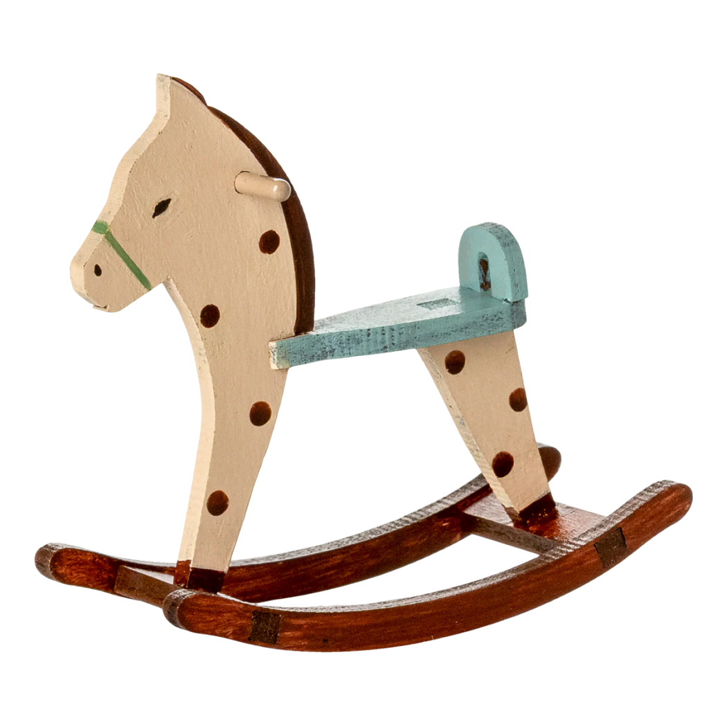 Kremowy Konik na Biegunach dla Myszek - Akcesoria dla Myszek - Maileg