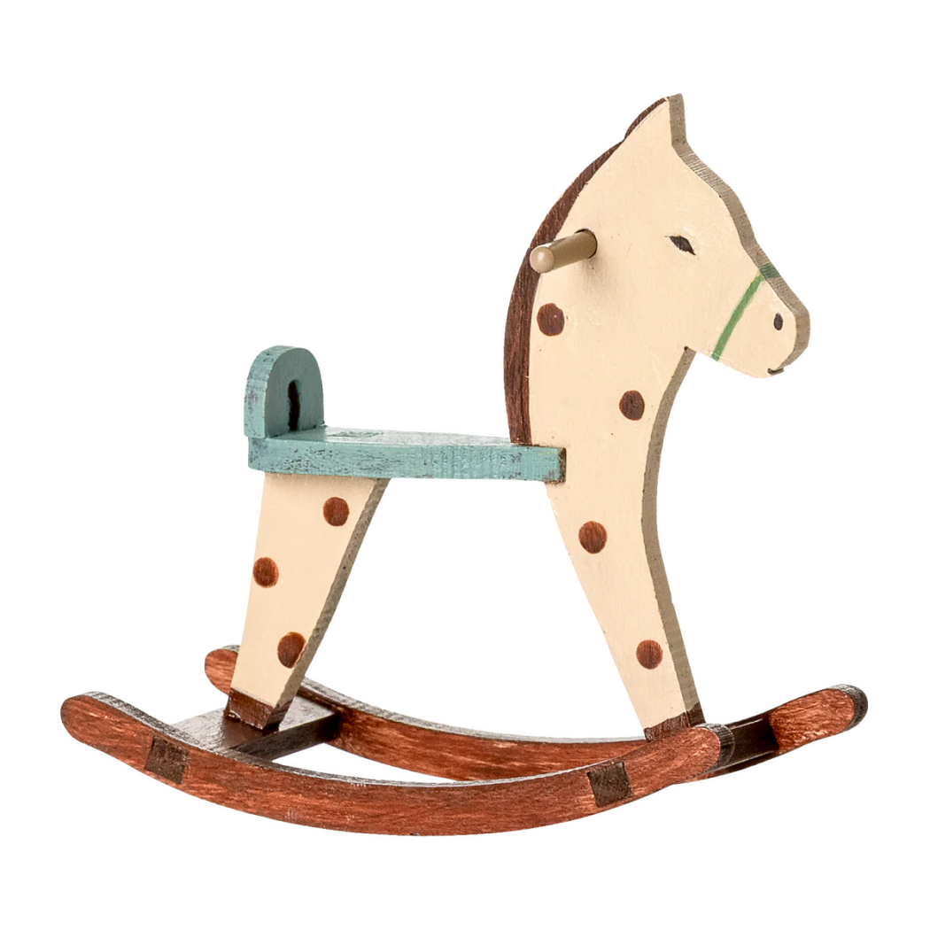 Kremowy Konik na Biegunach dla Myszek - Akcesoria dla Myszek - Maileg