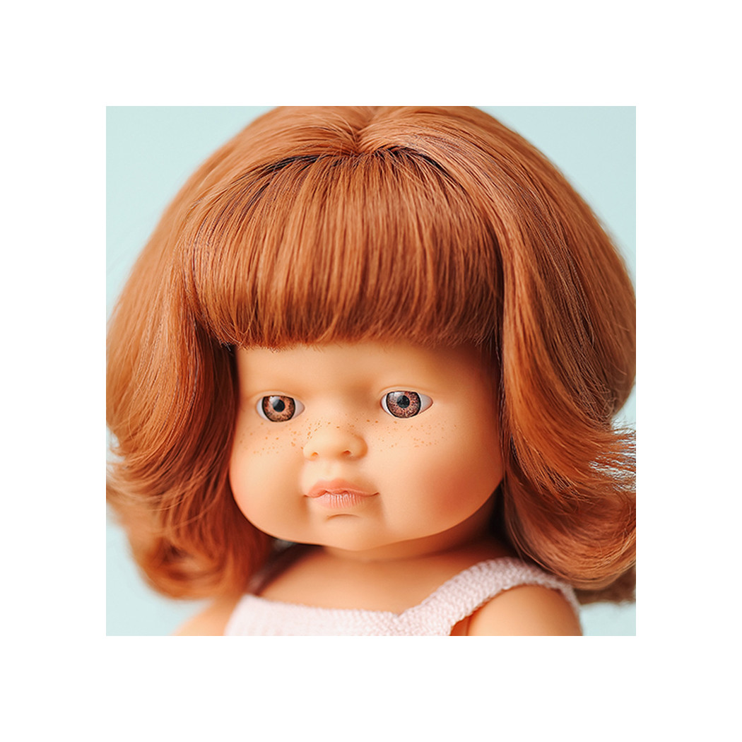 Europejka Rude Włosy 38 cm - Lalka Dziewczynka - Miniland My Friends & Me - Miniland