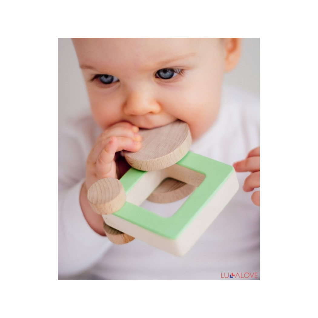 ODA car kwadrat - drewniane autko - LullaLove