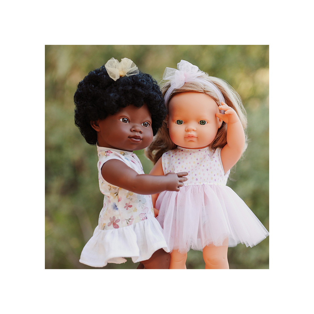 Europejka Ciemny Blond Włosy 38 cm - Lalka Dziewczynka - Miniland My Friends & Me - Miniland