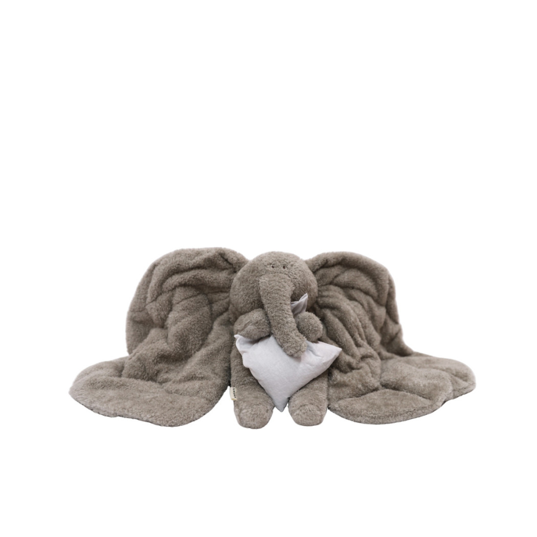 Szary Słoń - Pluszak Obciążeniowy 800g - Sensoryczny Stabilizator dla Dziecka - Membantu