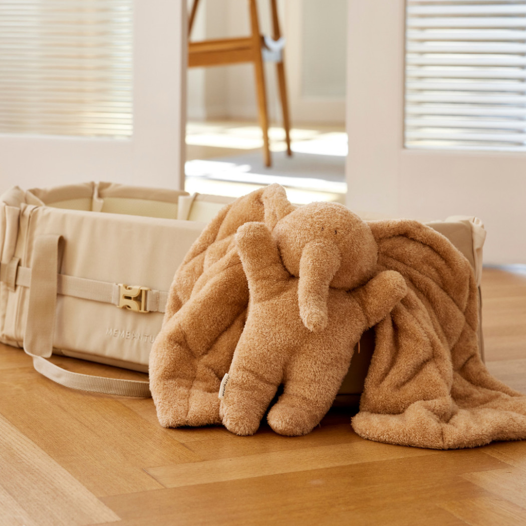 Szary Słoń - Pluszak Obciążeniowy 800g - Sensoryczny Stabilizator dla Dziecka - Membantu