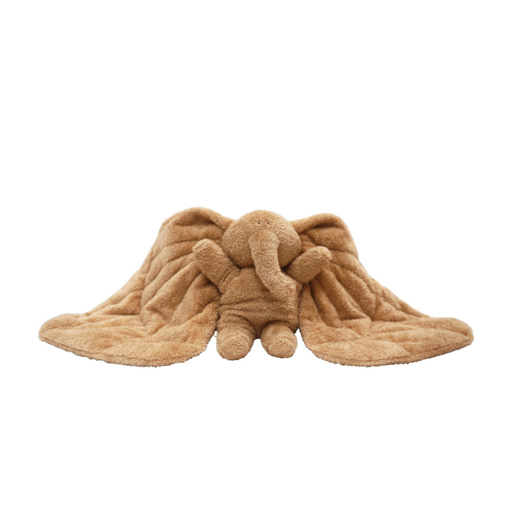 Brązowy Słoń - Pluszak Obciążeniowy 800g - Sensoryczny Stabilizator dla Dziecka - Membantu