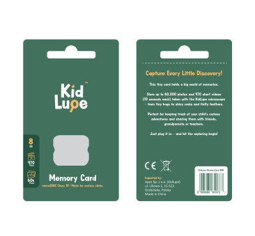 Karta Pamięci microSDHC 8GB - do Mikroskopów KidLupe