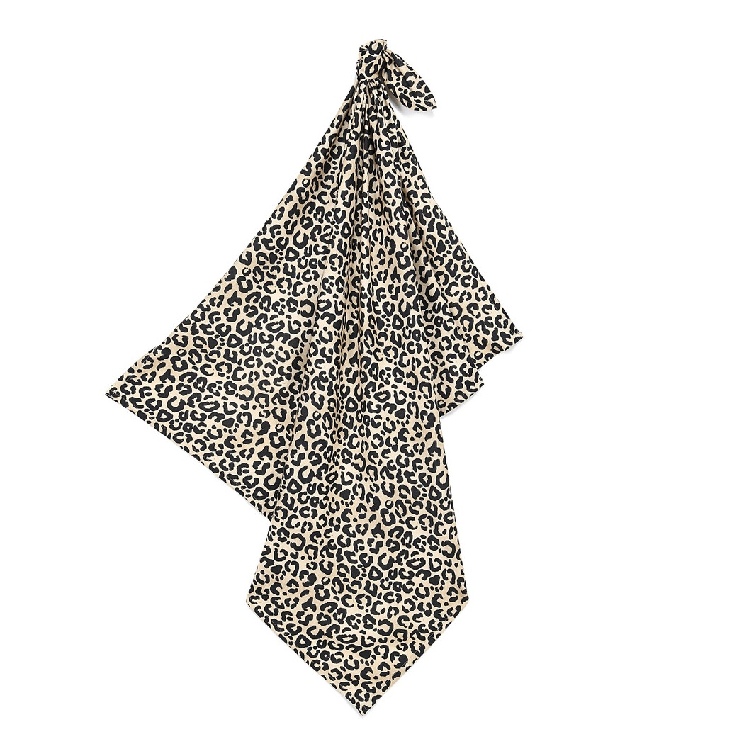 Bambusowo-Muślinowy Otulacz - Leopard Cream by Magdalena Lamparska - 115x140 - La Millou
