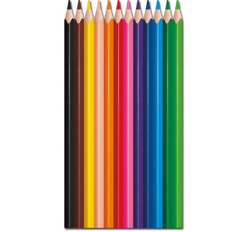 Kredki Ołówkowe Trójkątne Wytrzymałe Szkolne - Colorpeps Strong - 12 Kolorów - Maped