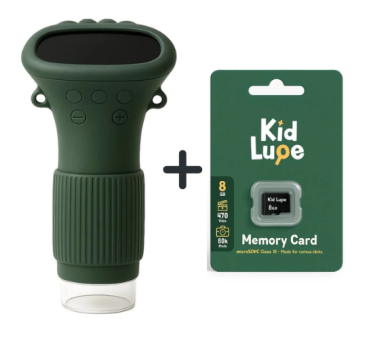 Zielony Mikroskop KidLupe plus Karta Pamięci