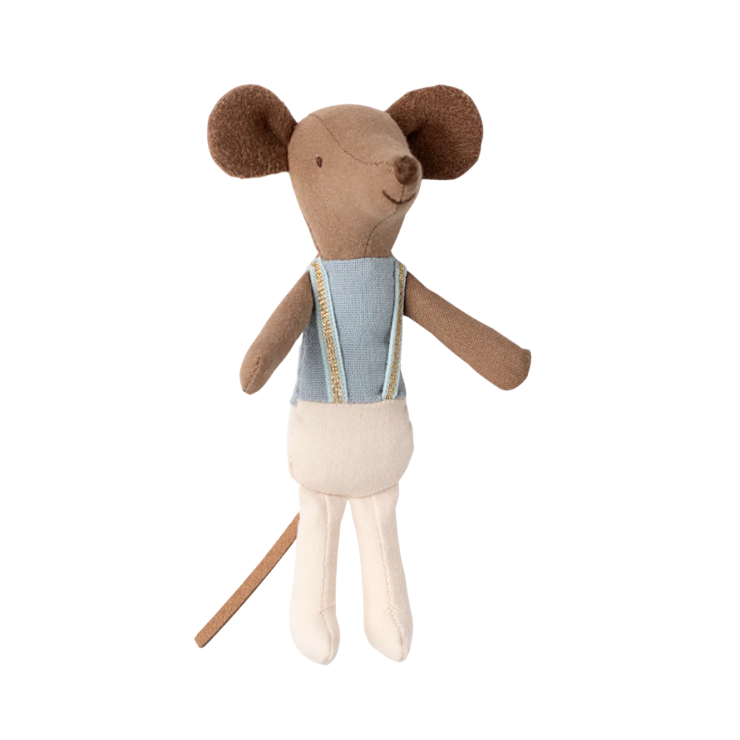 Myszka Tancerz Baletu - Starszy Brat ze Stojakiem - Ballerina Mouse - Big Brother - Maileg