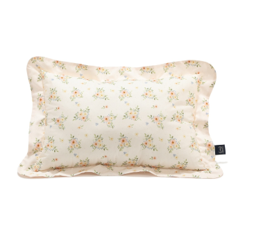 English Garden - Bawełniana Poduszka do Spania XL z Falbaną - 50x70 cm - La Millou