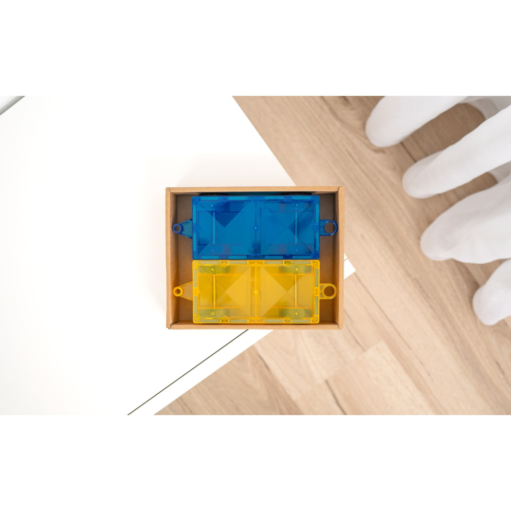 Autka - Klocki Magnetyczne Pojazdy Pociągi - 2 Elementy - Connetix