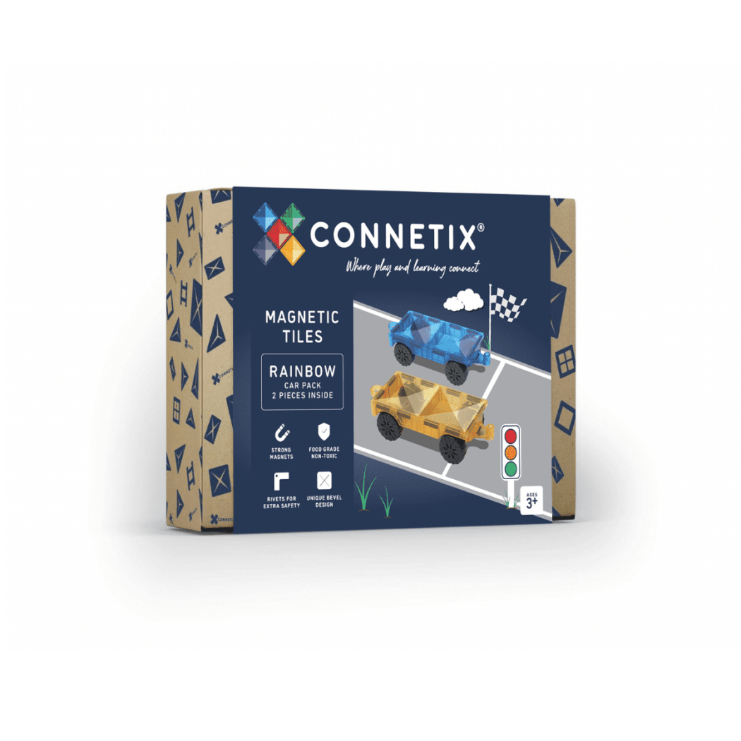 Autka - Klocki Magnetyczne Pojazdy Pociągi - 2 Elementy - Connetix