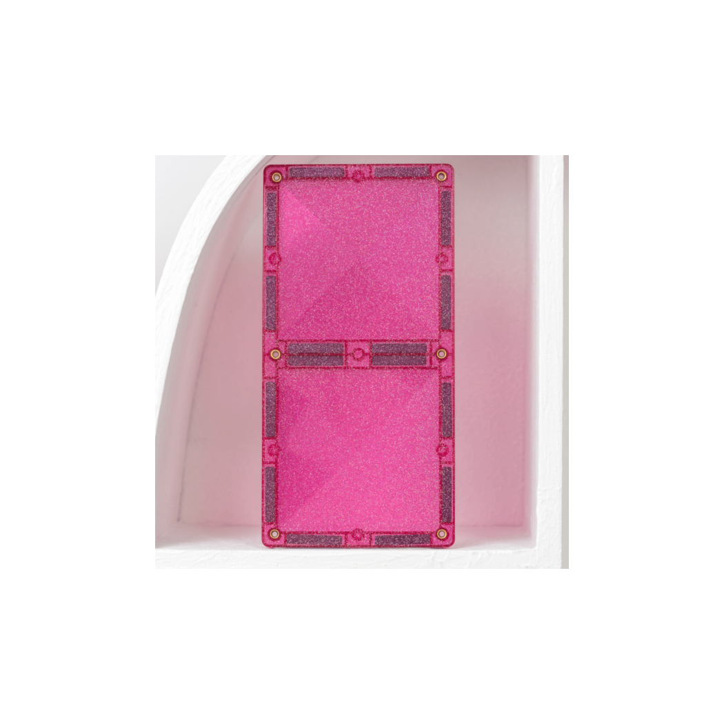 Połyskujący Jednorożec - Brokatowe Klocki Magnetyczne - 56 Elementów - Connetix